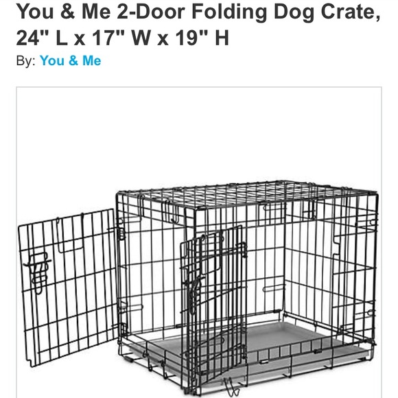 you and me 2 door folding crate